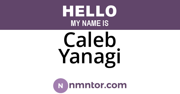 Caleb Yanagi