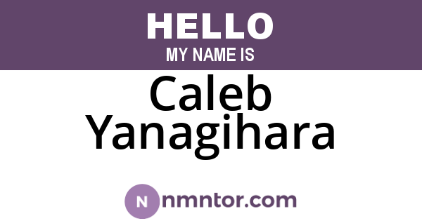 Caleb Yanagihara