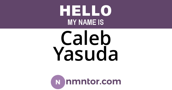 Caleb Yasuda