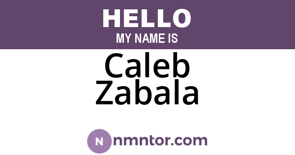 Caleb Zabala