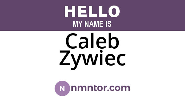 Caleb Zywiec