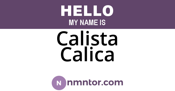 Calista Calica