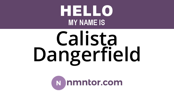 Calista Dangerfield