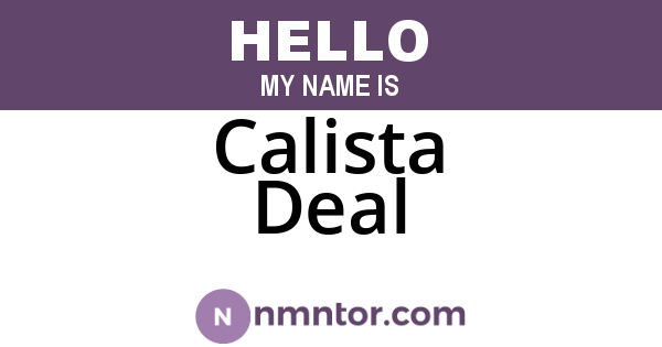 Calista Deal