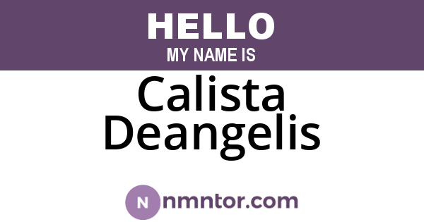 Calista Deangelis
