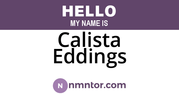 Calista Eddings