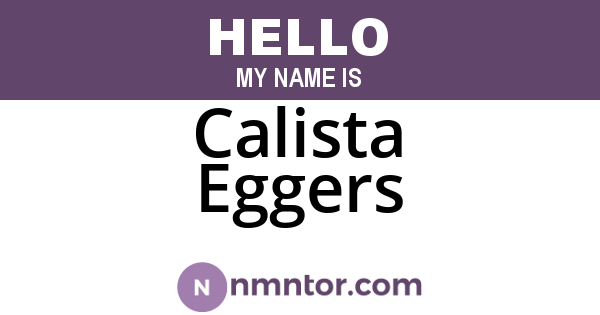 Calista Eggers