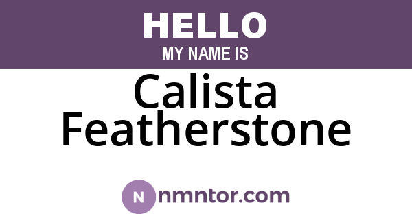 Calista Featherstone