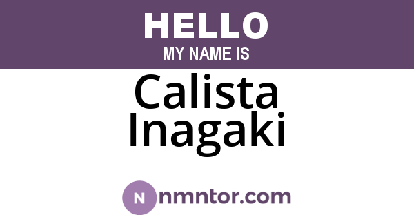 Calista Inagaki