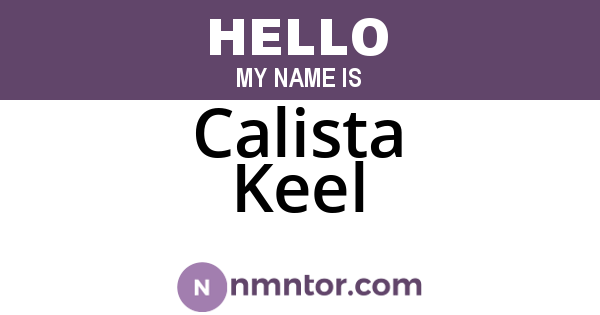 Calista Keel