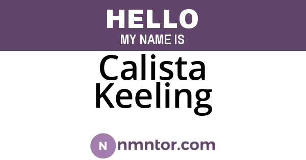 Calista Keeling