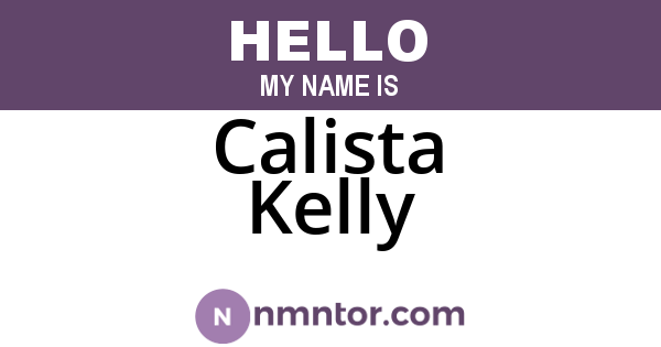 Calista Kelly