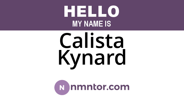 Calista Kynard
