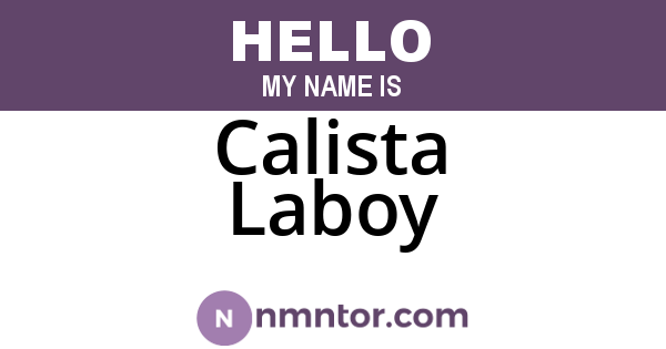 Calista Laboy