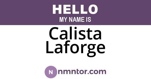 Calista Laforge