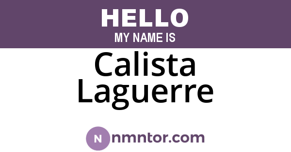 Calista Laguerre