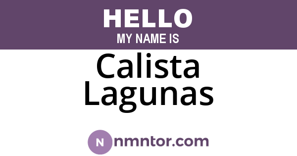 Calista Lagunas