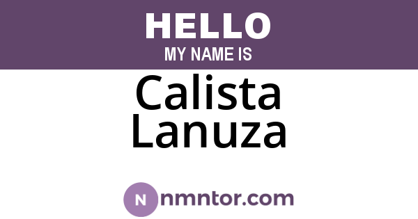 Calista Lanuza