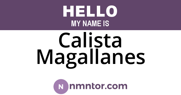 Calista Magallanes
