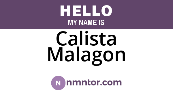 Calista Malagon