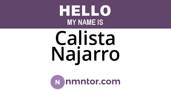 Calista Najarro