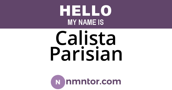 Calista Parisian