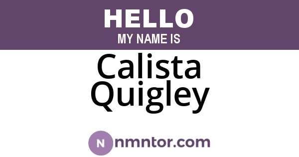 Calista Quigley