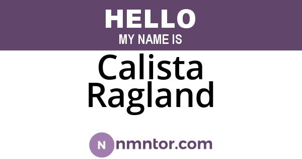 Calista Ragland