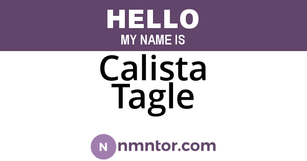 Calista Tagle