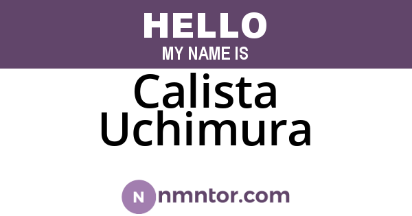 Calista Uchimura