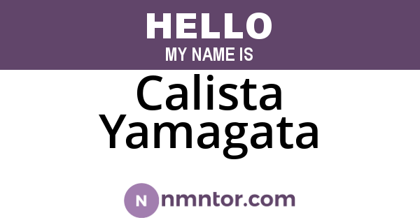 Calista Yamagata