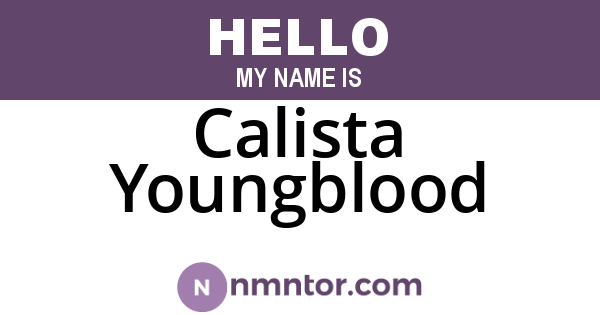 Calista Youngblood