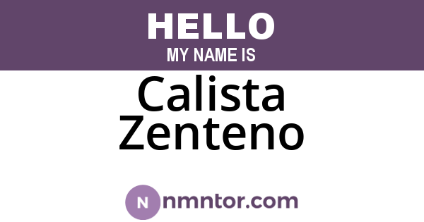 Calista Zenteno