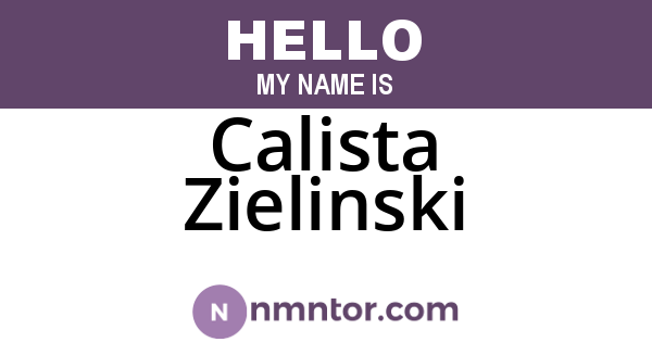 Calista Zielinski