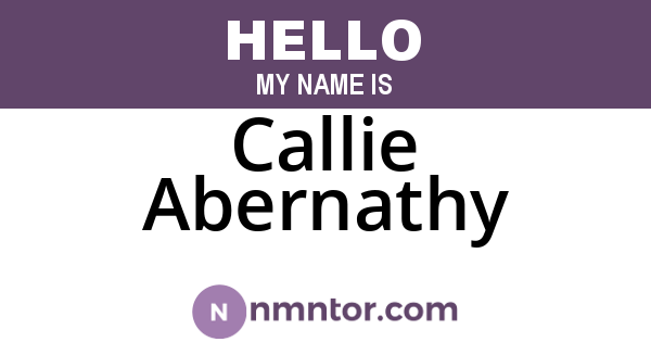 Callie Abernathy
