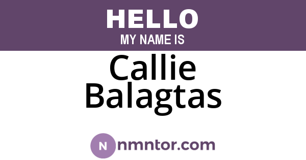 Callie Balagtas