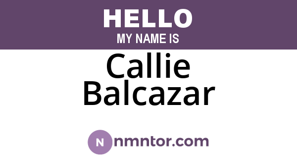 Callie Balcazar