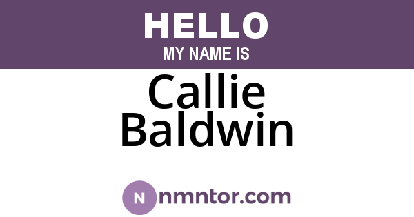 Callie Baldwin