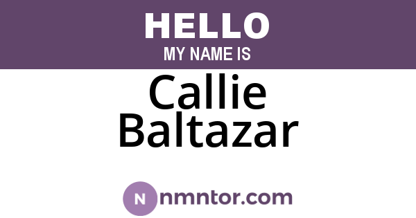 Callie Baltazar