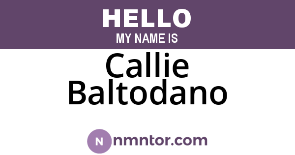 Callie Baltodano