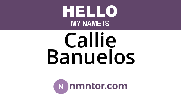 Callie Banuelos