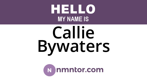 Callie Bywaters