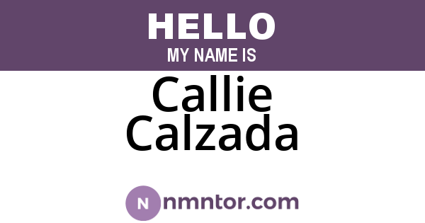 Callie Calzada