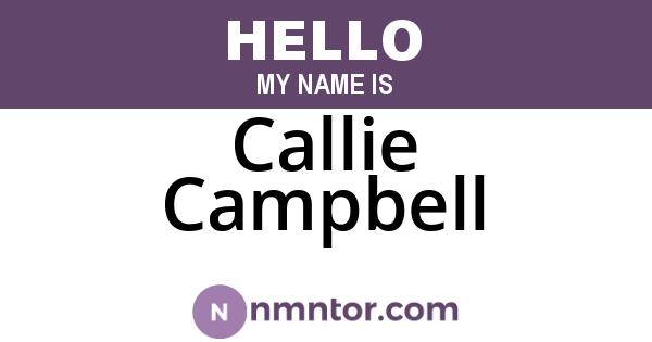 Callie Campbell