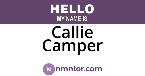 Callie Camper