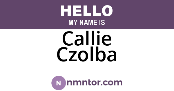 Callie Czolba
