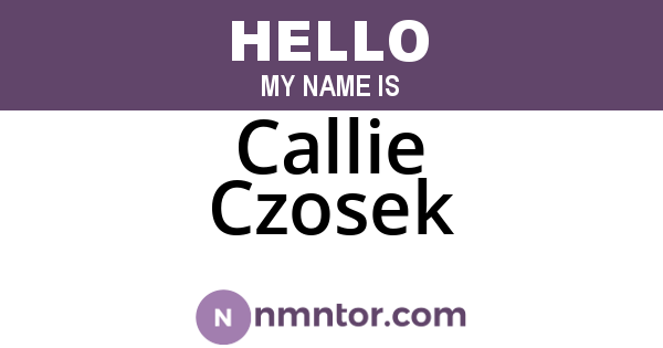 Callie Czosek