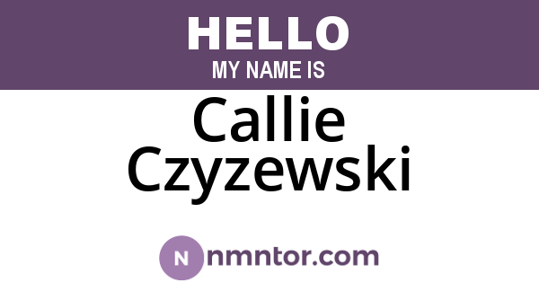 Callie Czyzewski