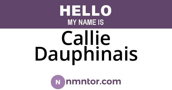 Callie Dauphinais