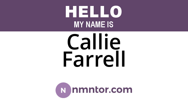 Callie Farrell